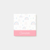 Cute Rainbows & Hearts Pattern Post-it® Notes (Voorkant)