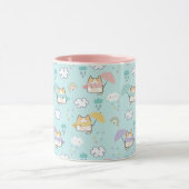 Cute Rainy Day Motif café Mug (Centre)