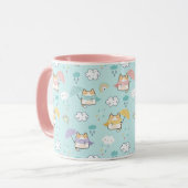 Cute Rainy Day Motif café Mug (Devant gauche)