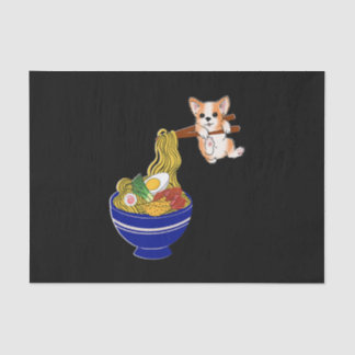 Cute Ramen Corgi Dog Tissuepapier