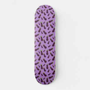 Cute random Eggplant patterns Sierkussen iPad Pro Skateboard
