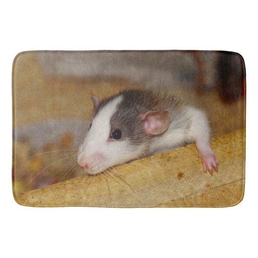 Cute Rat Badmat (Voorkant)