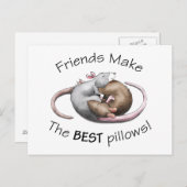 Cute Rat Briefkaart (Voorkant / Achterkant)