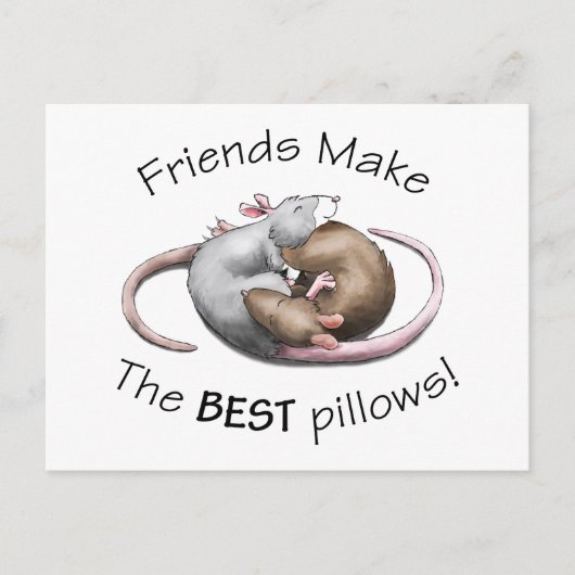 Cute Rat Briefkaart (Voorkant)