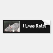 Cute Rat Bumpersticker (Voorkant)