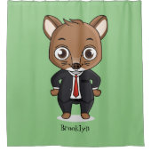 Cute rat cartoon illustratie douchegordijn (Voorkant)