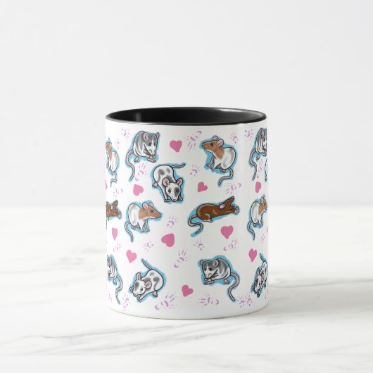 Cute Rat Coffee-Mok Mok (Midden)