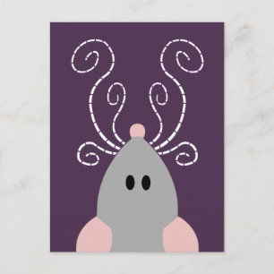 Cute Rat of Muis Ansichtkaart Briefkaart
