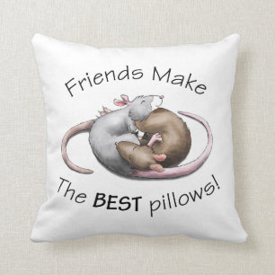 Cute Rat Pillow Kussen