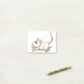 Cute rat post-it® notes (Op bureau)