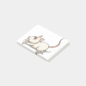 Cute rat post-it® notes (Schuin)