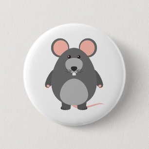 Cute rat ronde button 5,7 cm