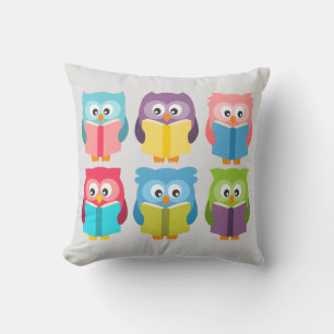 Cute reading owls kussen