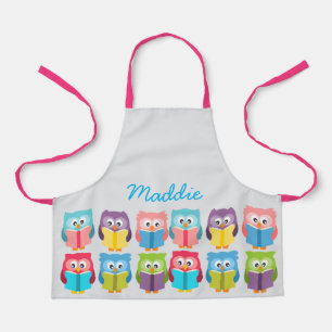 Cute reading owls schort