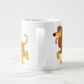 Cute Ready Cartoon Afghan Hound Jumbo Mok (Achterkant)