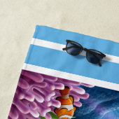 Cute Realistic Dolphins Strandlaken (In situ)