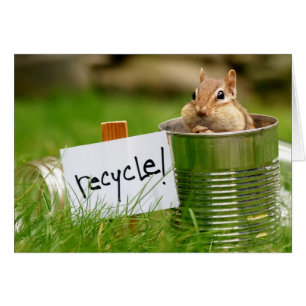 Cute Recycling Chipmunk
