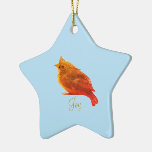 Cute Red Bird Keramisch Ornament (Links)