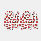 Cute Red & Black Ladybug Pattern Bedankdoosjes (Uitgevouwen)