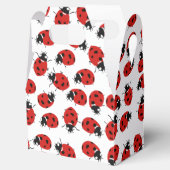 Cute Red & Black Ladybug Pattern Bedankdoosjes (Geopend)