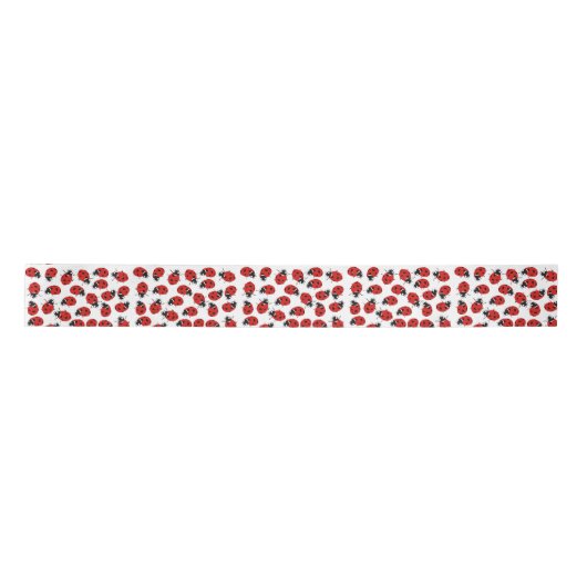 Cute Red & Black Ladybug Pattern Lint (Voorkant)