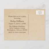 Cute Red Bow Afstuderen Briefkaart (Achterkant)