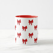 Cute Red Bow Pattern Mug | Gift for Her (Centre)
