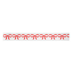 Cute Red Bow Wrapping Paper Lint