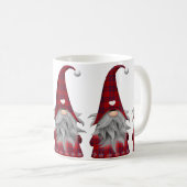 Cute Red Buffalo Pset-kerstgenoom Koffiemok (Voorkant rechts)