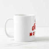 Cute Red Cherry Bow Good Morning Coffee Mug (Gauche)