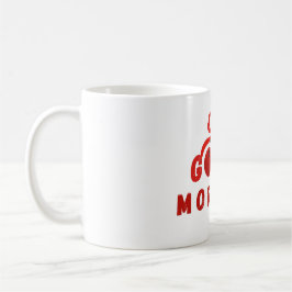 Cute Red Cherry Bow Good Morning Coffee Mug Koffiemok