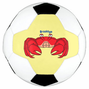 Cute red crab cartoon