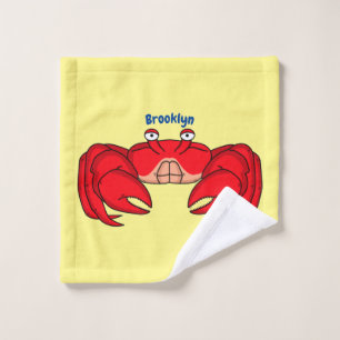 Cute red crab cartoon