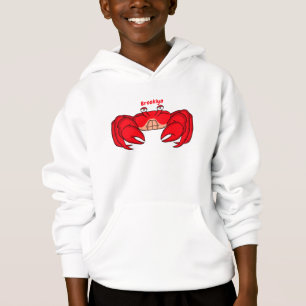 Cute red crab cartoon