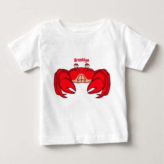 Cute red crab cartoon illustratie (Voorkant)