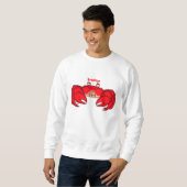 Cute red crab cartoon illustratie trui (Voorkant volledig)