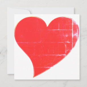 Cute red distpression hart Valentijn