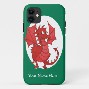 Cute Red Dragon iPhone 5/5s Hoesje aan Personalise