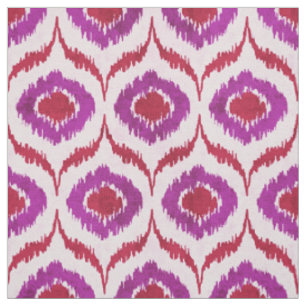 Cute red en paarse ikat tribal stof