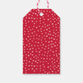 Cute Red en Roze hart Happy Valentijnsdag Cadeaulabel (Achterkant)