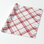 Cute Red en White Pset Kerstmis Cadeaupapier (Uitgerold)
