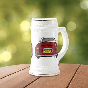 Cute Red Figaro Car Beer Stein Bierpul