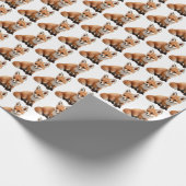 Cute Red Fox Cadeaupapier (Hoek)