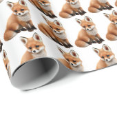 Cute Red Fox Cadeaupapier (Rol Hoek)