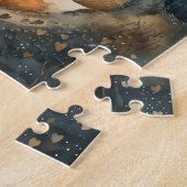 Cute Red Fox Couple Love Jigsaw Puzzle (Côté)