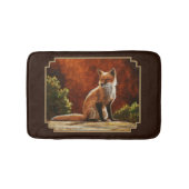 Cute Red Fox in de zon Badmat (Voorkant)