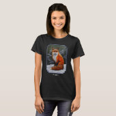 Cute Red Fox in Winter Snow T-shirt (Voorkant volledig)