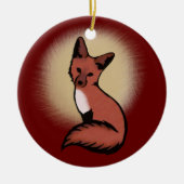 Cute Red Fox Keramisch Ornament (Voorkant)