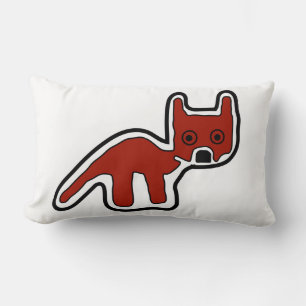 Cute Red Fox Petroglyph Ancient Animals Kussen