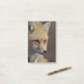 Cute Red Fox Post-it® Notes (Op bureau)